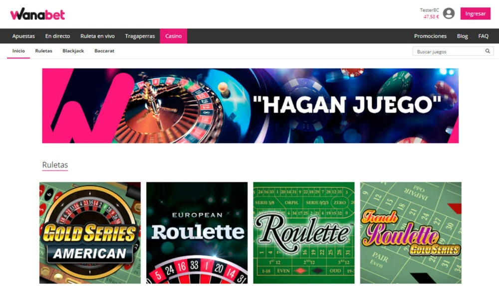 Wanabet Captura de pantalla 2